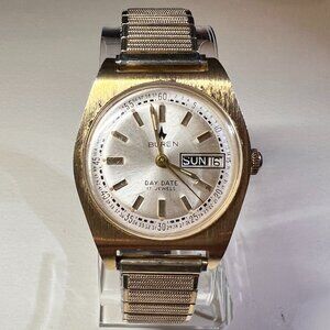 Vintage Men's Buren Automatic Watch w/ Day & Date